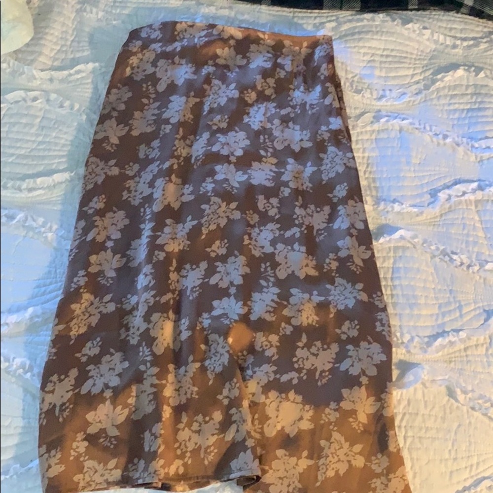 Nwt Downeast midi floral a kirt